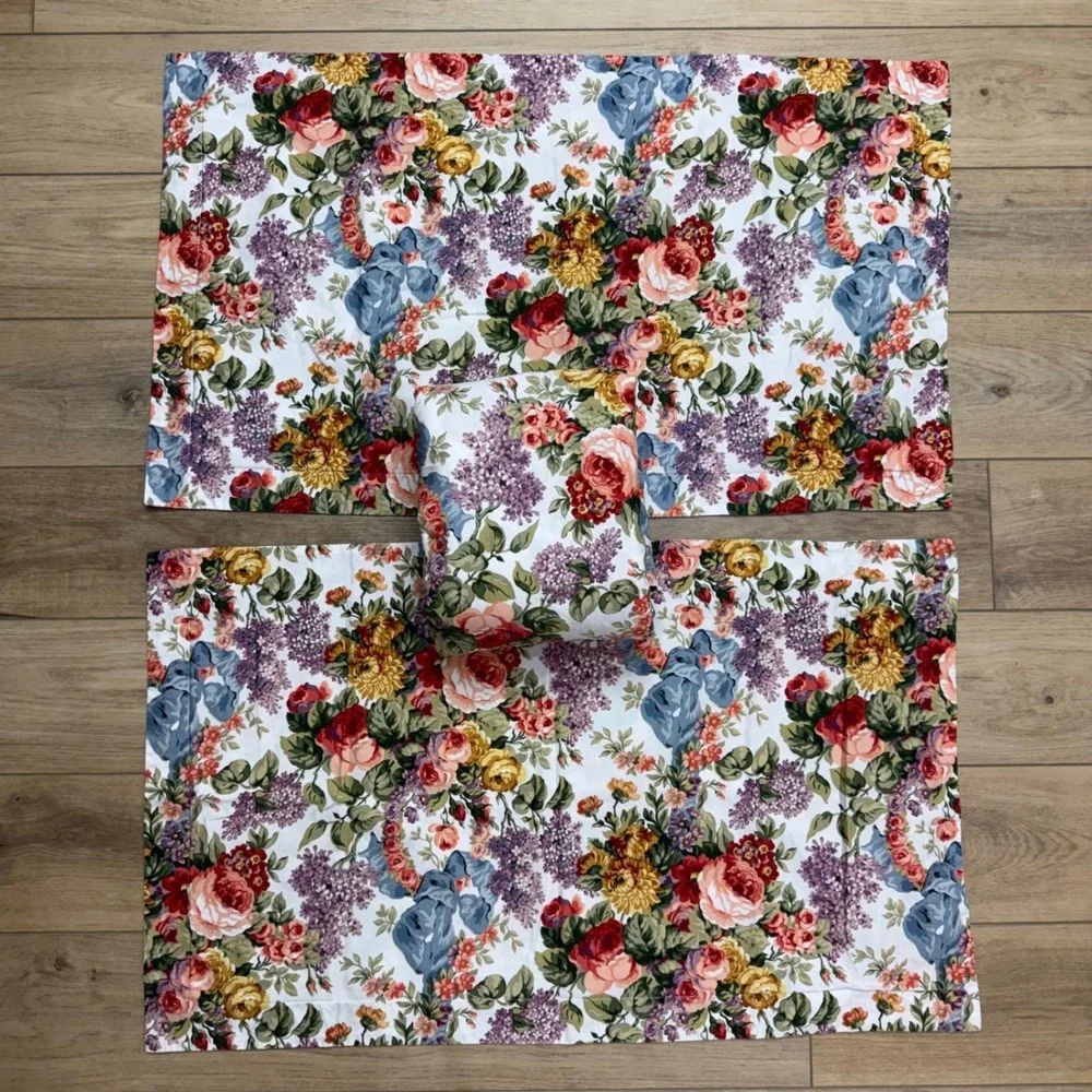 Ralph Lauren Allison Archival King Duvet Cover Set 2 Shams Cottagecore NO RUFFLE - Picture 3 of 12